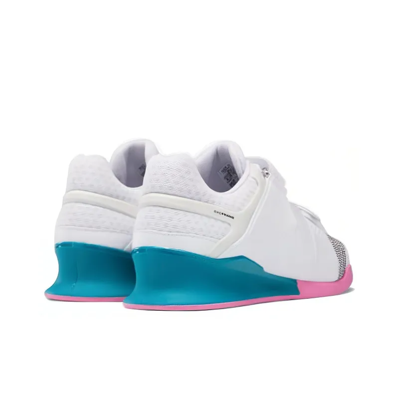 Reebok Legacy Lifter FlexWeave 'White Seaport Teal Pink'-3
