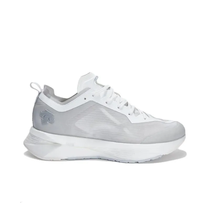 DESCENTE ENERZITE FLUID Cushioning Breathable Low Top Casual Running Shoes Unisex White-1