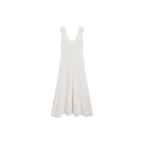 Massimo Dutti Sleeveless Dresses Women's White