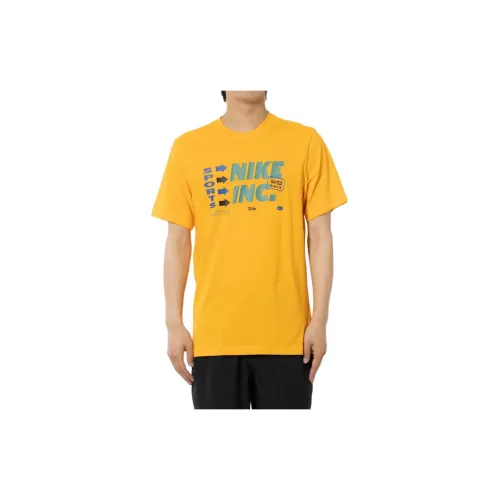 Nike Clothing T-Shirts Men Orange Yellow