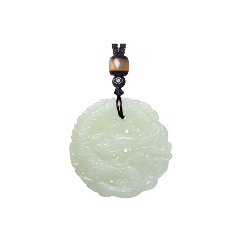 MARY WINDSOR Necklaces Pale Greenish White Jade Unisex-0