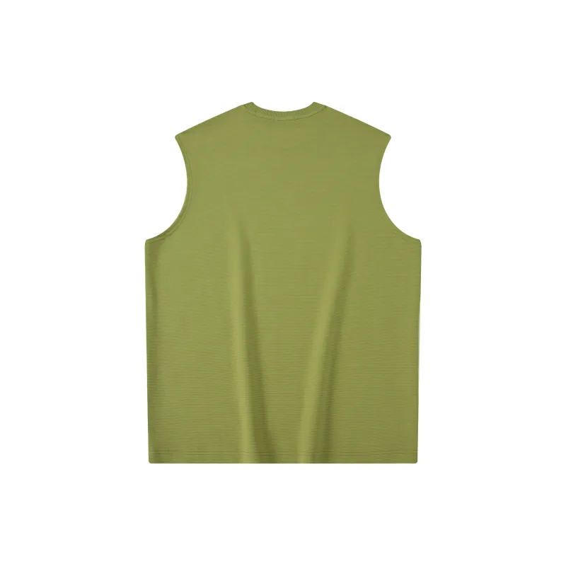 A.B.X Knitted Fabric Sports Street Style Vest Men's-10