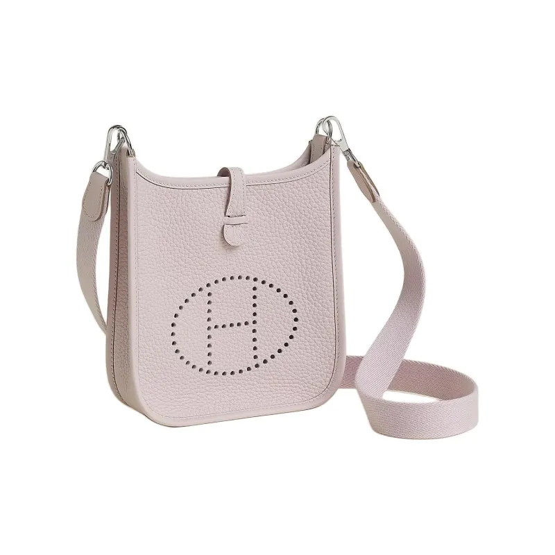 HERMES Evelyne Clemence Cow Leather Crossbody Bag Shoulder Bag Women's Dream Purple & Light Purple-1