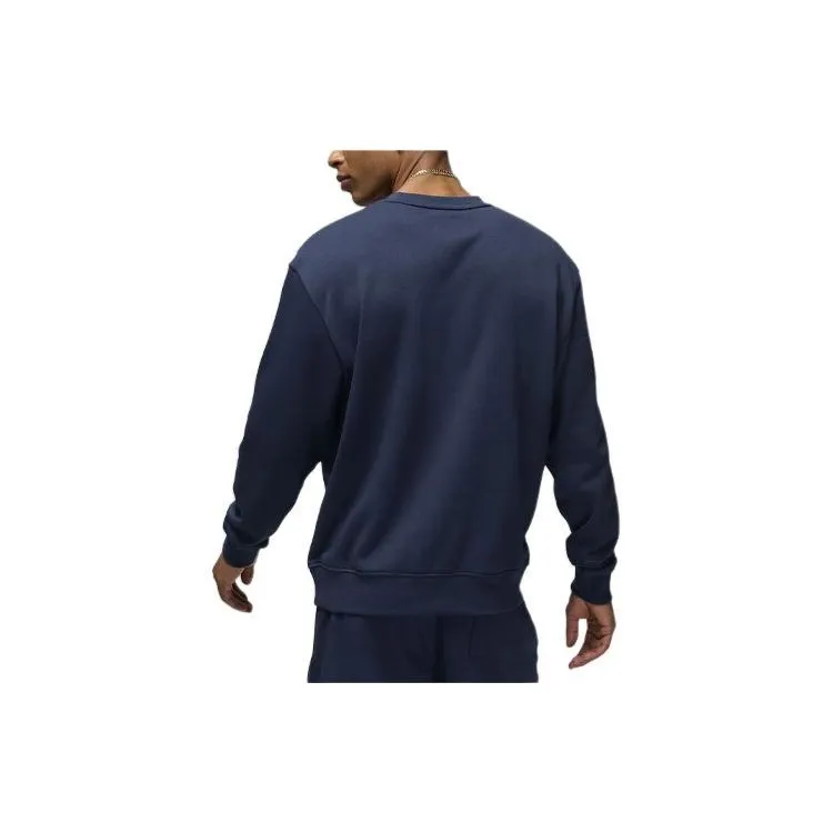 Jordan Essentials Men's Loopback Fleece Crew Sweatshirt Men's Marine Blue-1