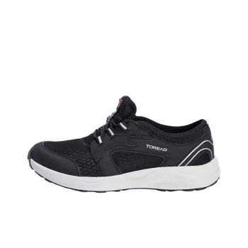 TOREAD Slip Resistant, Abrasion Resistant, Breathable Low Top Hiking Shoes Men's Black