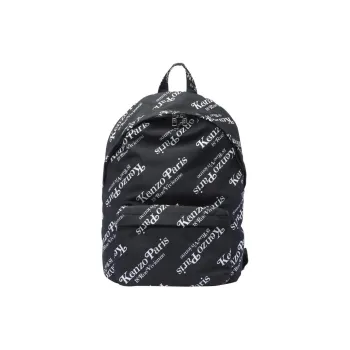 KENZO Logo Printed Zip Up Backpack