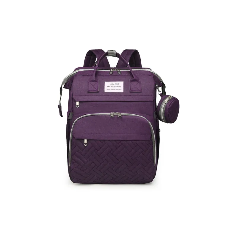 KINGSONS Oxford Backpack Unisex Gray/Black/Purple/Dark Blue/Pink-11