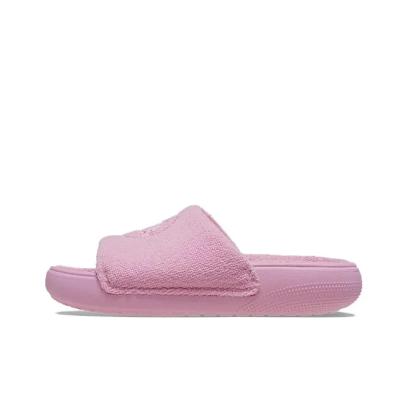 Crocs Classic Towel Slides 'Pink' Women's-0