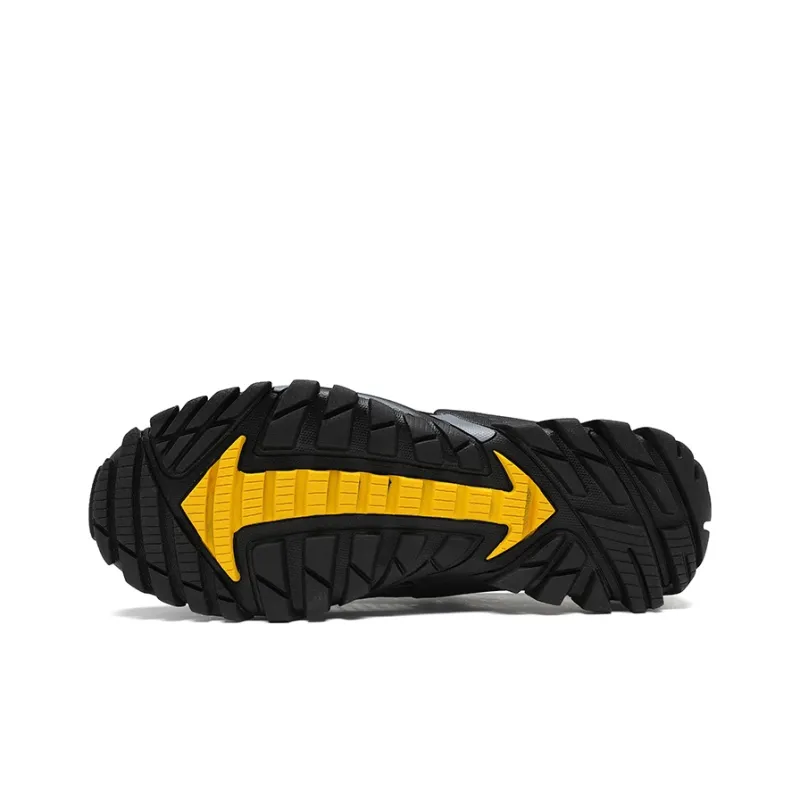 Jeep Abrasion Resistant Breathable Low Top Hiking Shoes Men's Black-4