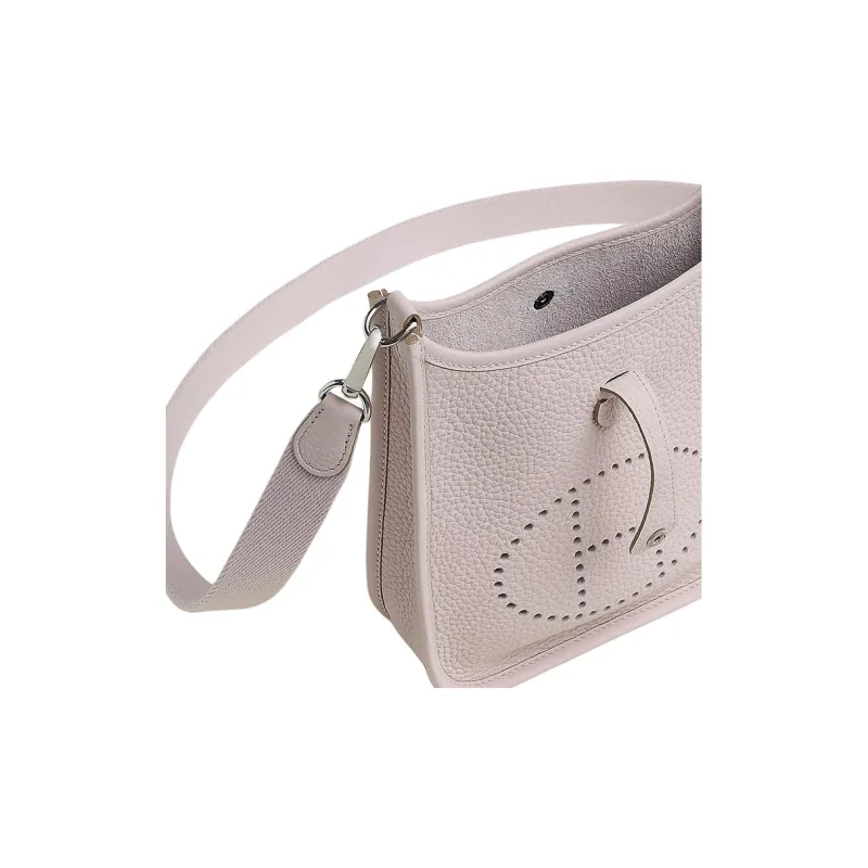 HERMES Evelyne Clemence Cow Leather Crossbody Bag Shoulder Bag Women's Dream Purple & Light Purple-3