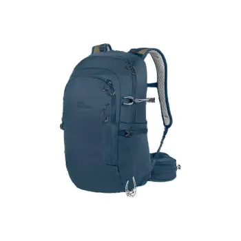 Jack Wolfskin Polyamide Outdoor Hiking Bag Backpack Regular Unisex Dark Blue