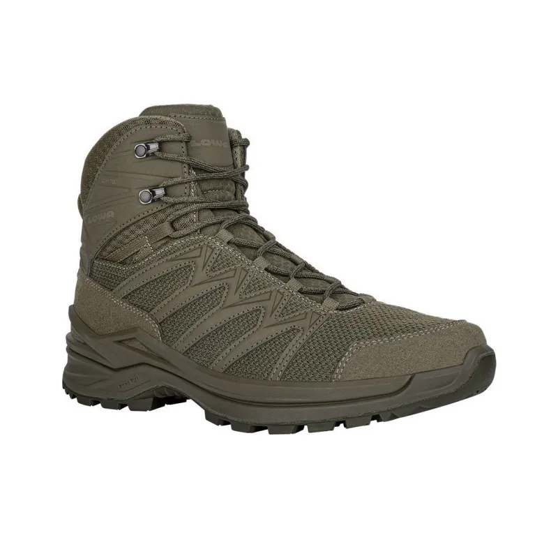 Lowa INNOX PRO GTX Shock Absorbers With Slip Resistant Features High Top Hiking Shoes Men's Green-2