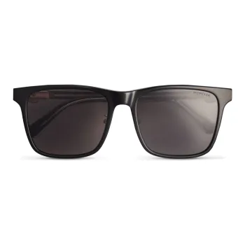Moncler Acetate Irregular Shape Sunglasses Men's Black