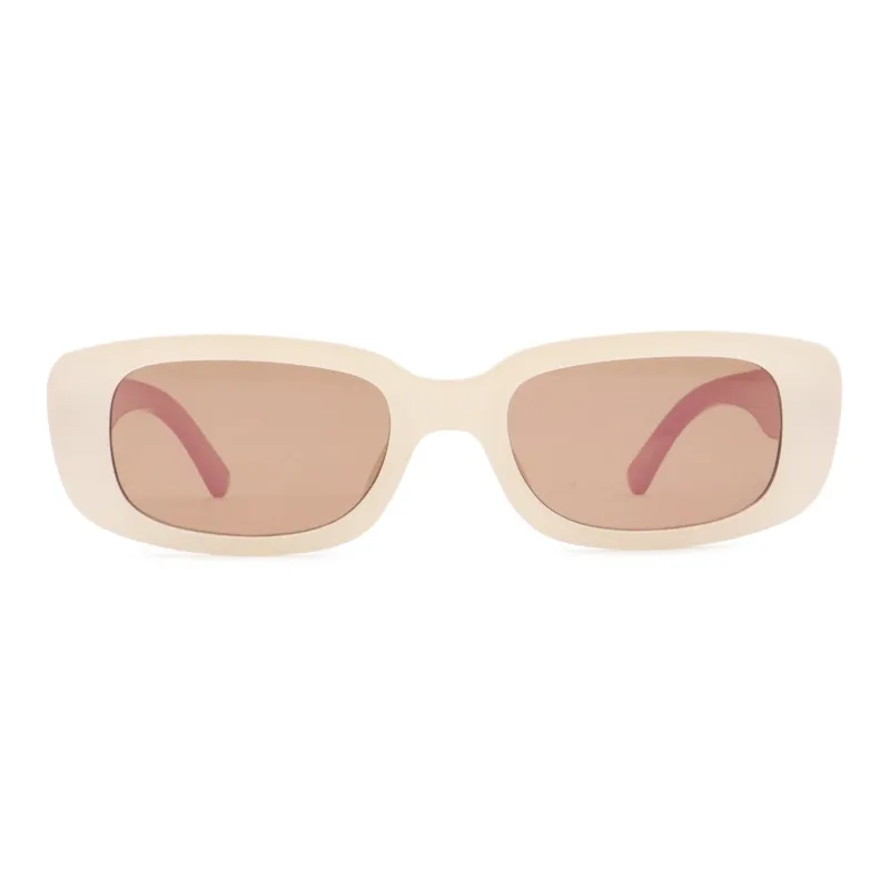 Pair Ponyo PC Oval Sunglasses Unisex White Pink-2