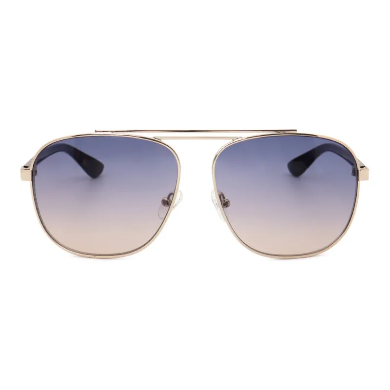 Pair Ponyo Metal Square Sunglasses Unisex Tortoiseshell-1