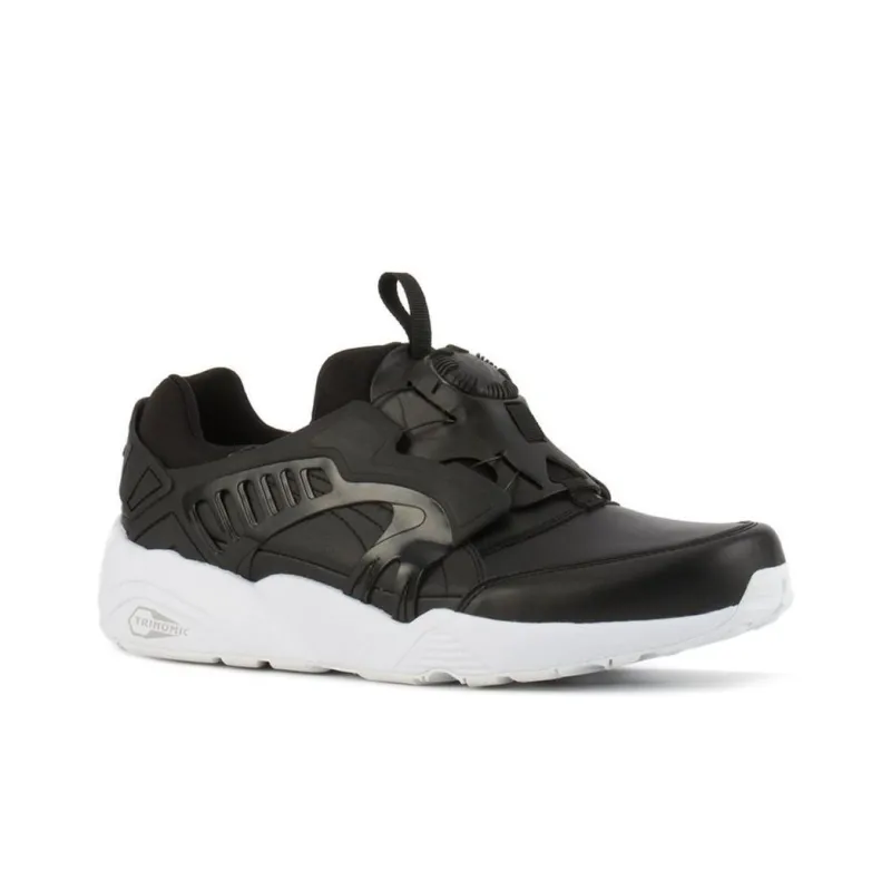 PUMA Disc Blaze Leather Running Shoes Black/White-1