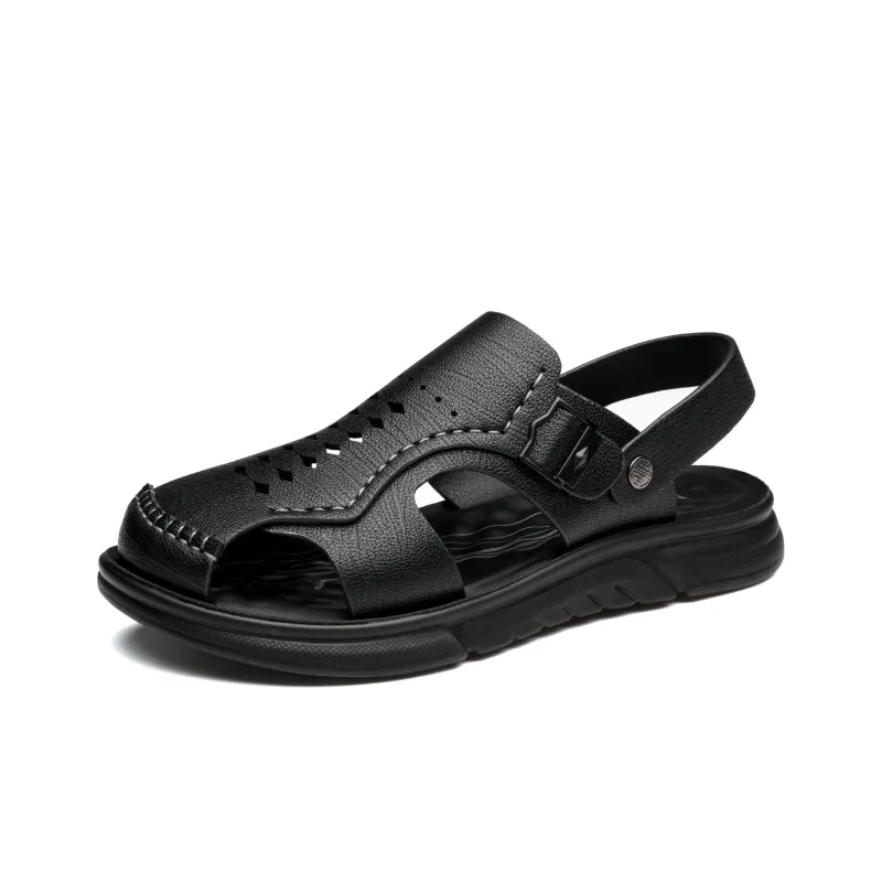 FAPAI Beach Sandals Men Black-8