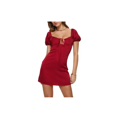 PRINCESS POLLY Short-Sleeved Dresses Women's Red