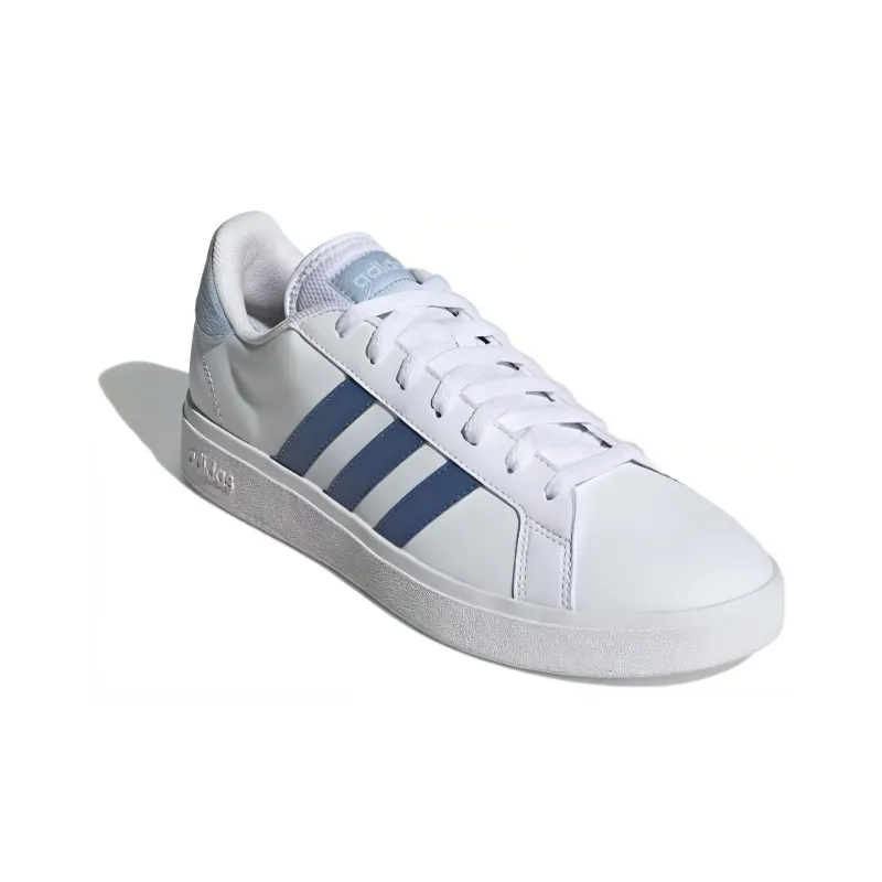 Adidas Neo GRAND COURT Cushioning, Wear Resistant Low Top Skateboard Shoes Men's White Blue-2