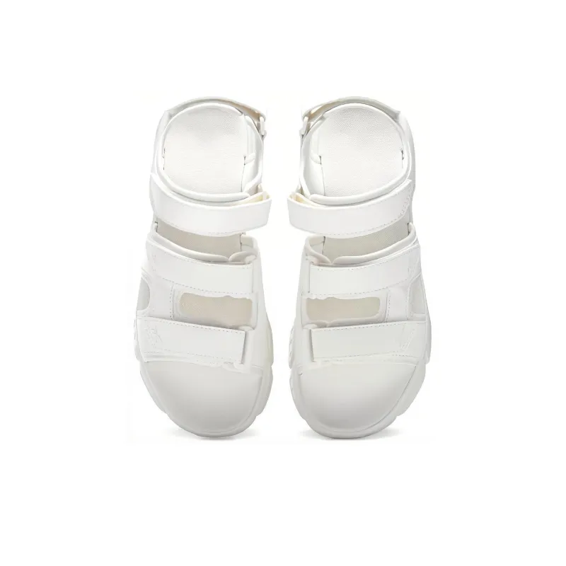 Reebok Hyperium Sandal Velcro Open Toe Flat Heel Sports White Sandals-4