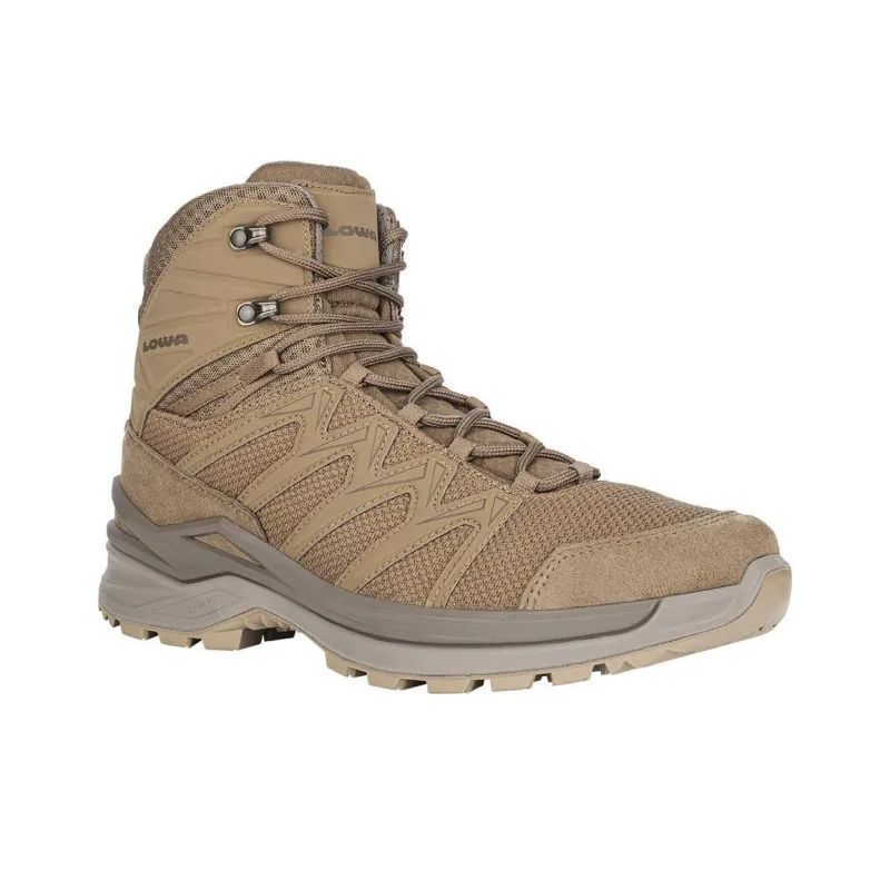 Lowa INNOX PRO Cushioned Wear-Resistant Slip-Resistant Mid-Top Hiking Shoes Men's Brown-2