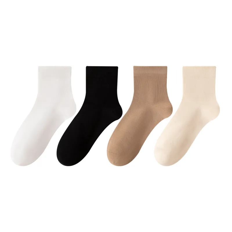 XXLLG Mid Calf Socks Women's 4 Pack-5