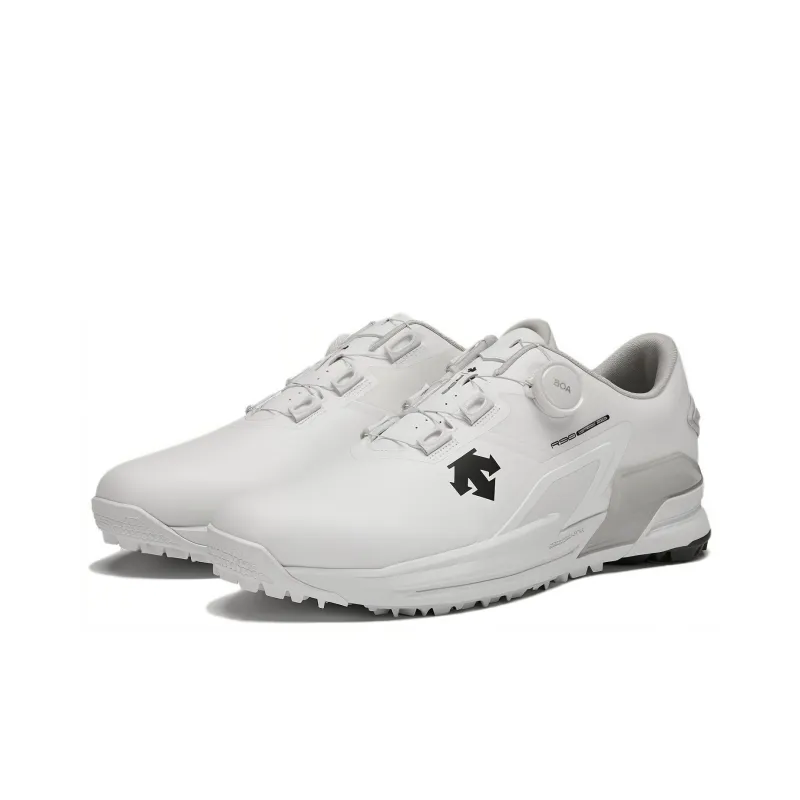 DESCENTE GOLF Series Boa Cushioning Low Top Golf Shoes Men's White-2