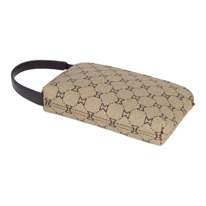 MashaLanti PVC Clutch Small Size Women's Dark Brown & Apricot/Light Coffee-5