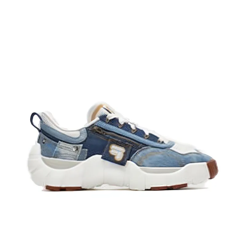 FILA FUSION BONE DX Spine Shoes BONE DX Cushioning Support Low Top Casual Shoes Men's Blue White-1