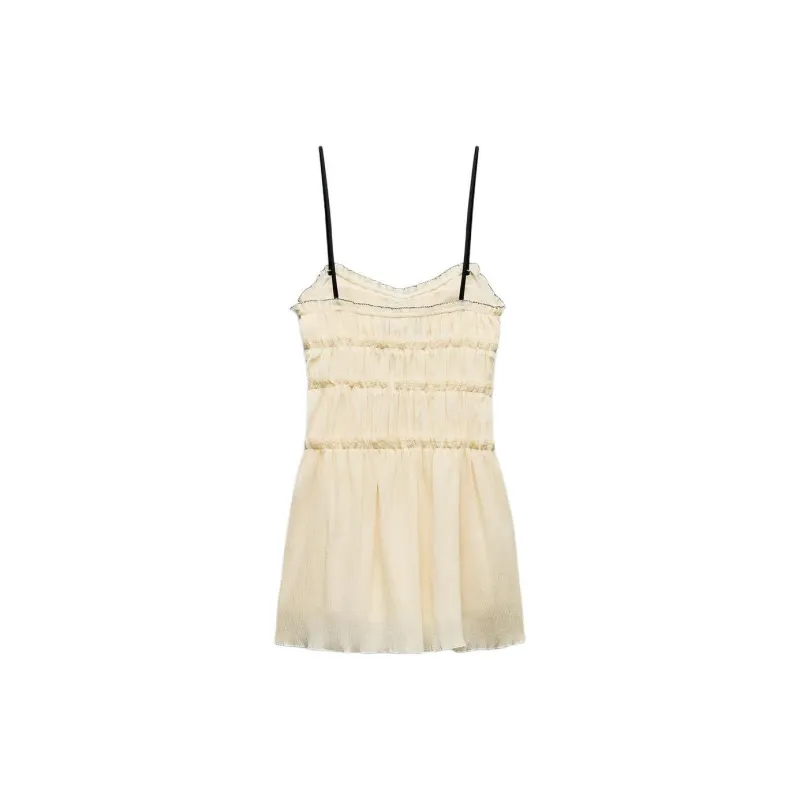 ZARA Slip Dresses Women's White-1