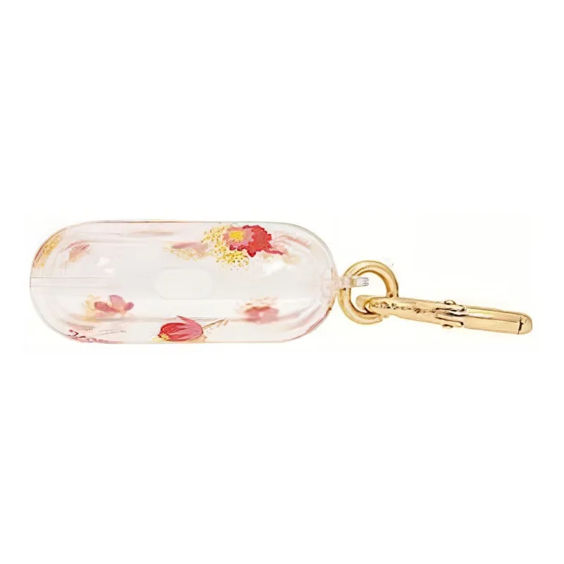 COACH Plastic Earphone Case Women's Transparent & Red-3