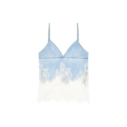 DIESEL DE-MONY-S DENIM CAMI W LACE INSERT