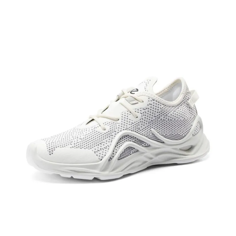 Ecco Anti Slip Wear Resistant Low Top Casual Shoes Women's White-1