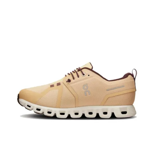 On Running Cloud 5 Waterproof Savannah Ivory Women's