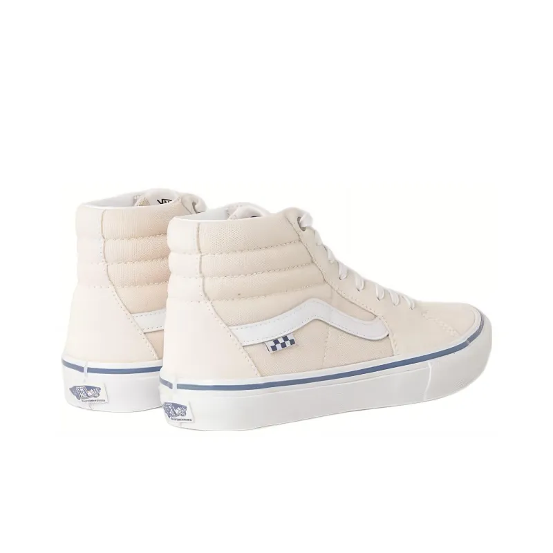 Vans Skate Sk8 Hi Raw Canvas Classic White-3