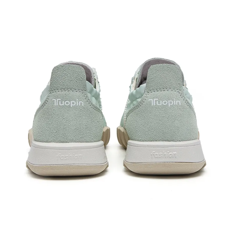 TUOPIN Casual Shoes Women's Low Top Silver/Beige/Pink/Green-14