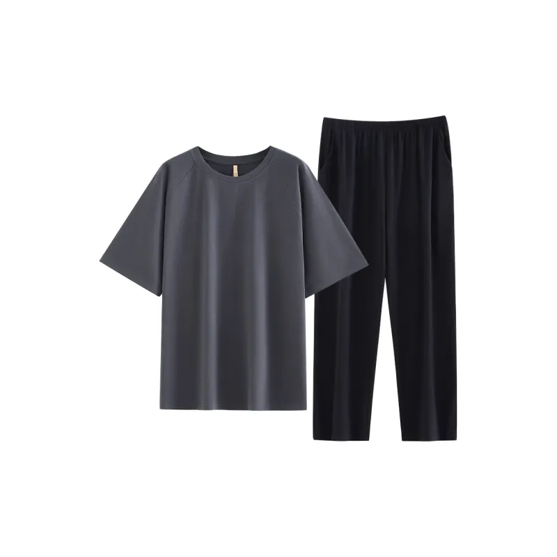 JIALEFEN Men Pajama Sets-4