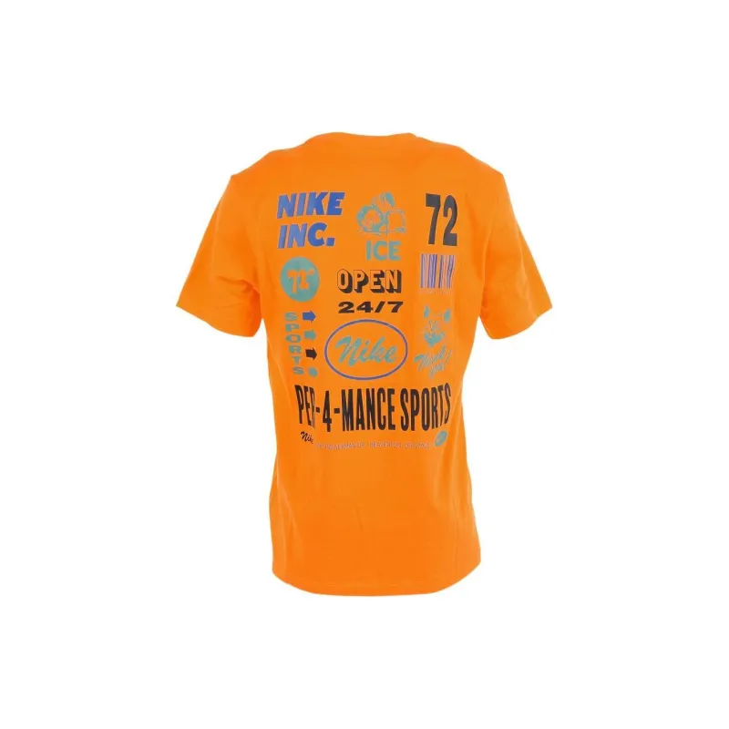 Nike T Shirts Men Orange-1