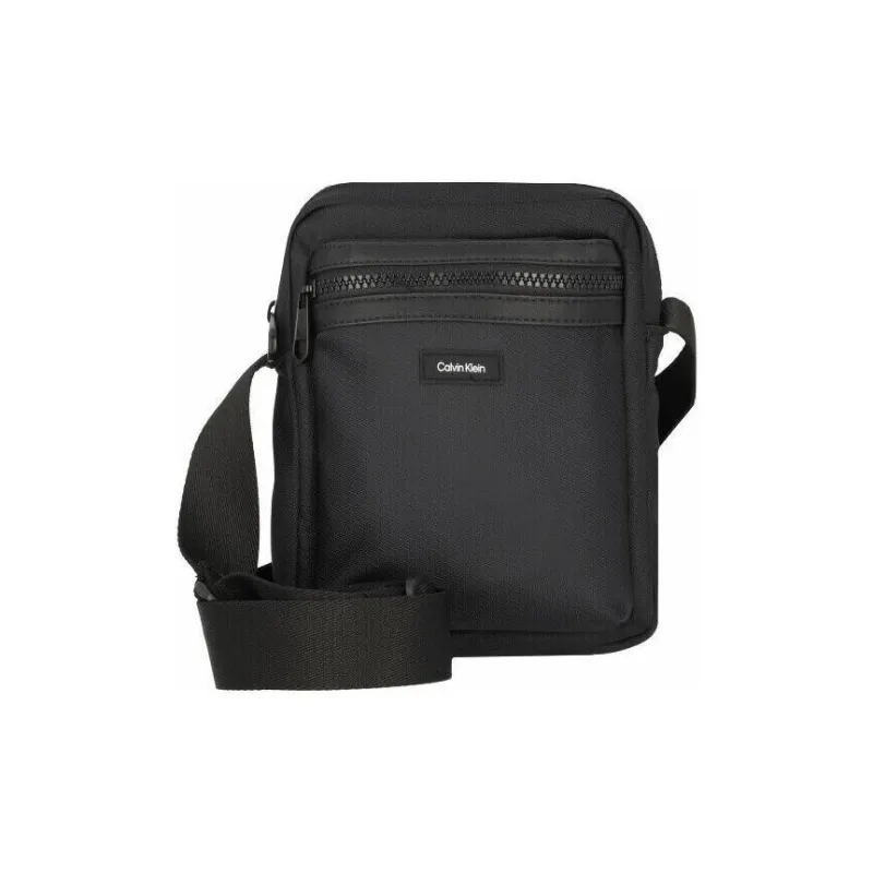 CALVIN KLEIN Polyester Shoulder Bag, Crossbody Bag Men's Black-1