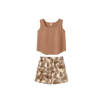 MADALLO Pajama Set Women's Light Brown
