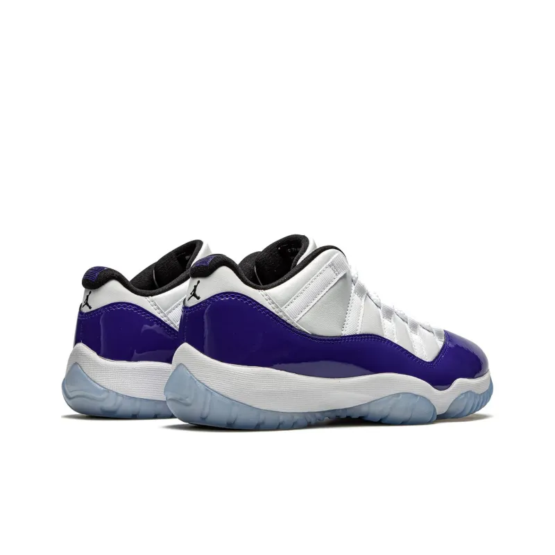 JORDAN 11 CMFT Low White/Black-Field Purple GS-2