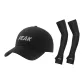 Black (Large Brim)+Cooling Arm Sleeves 1 Pair