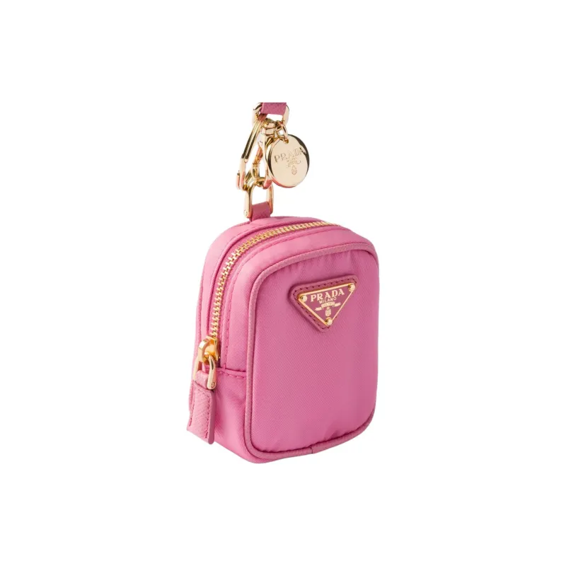 PRADA Re-Edition Fabric Clutch Women's Autumn Begonia Pink Red-1
