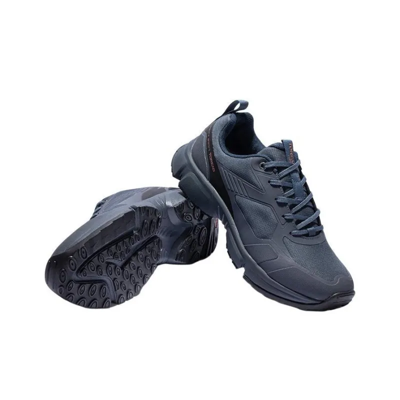 TOREAD Slip Resistant, Abrasion Resistant Cushioning Coverage Low Top Hiking Shoes Men's Blue Black-4