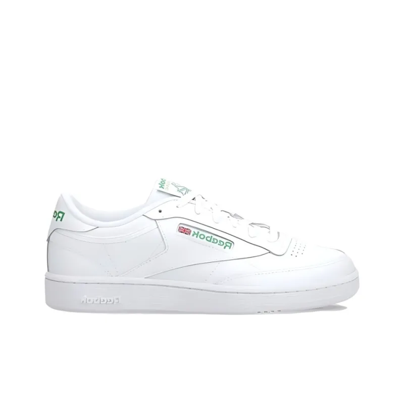 Reebok Cushioning Slip Resistant Low Top Casual Shoes Men's White Green-1