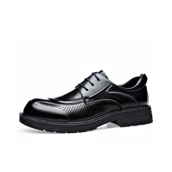 SHUPATE Dress Shoes Men Low Top Black/Brown