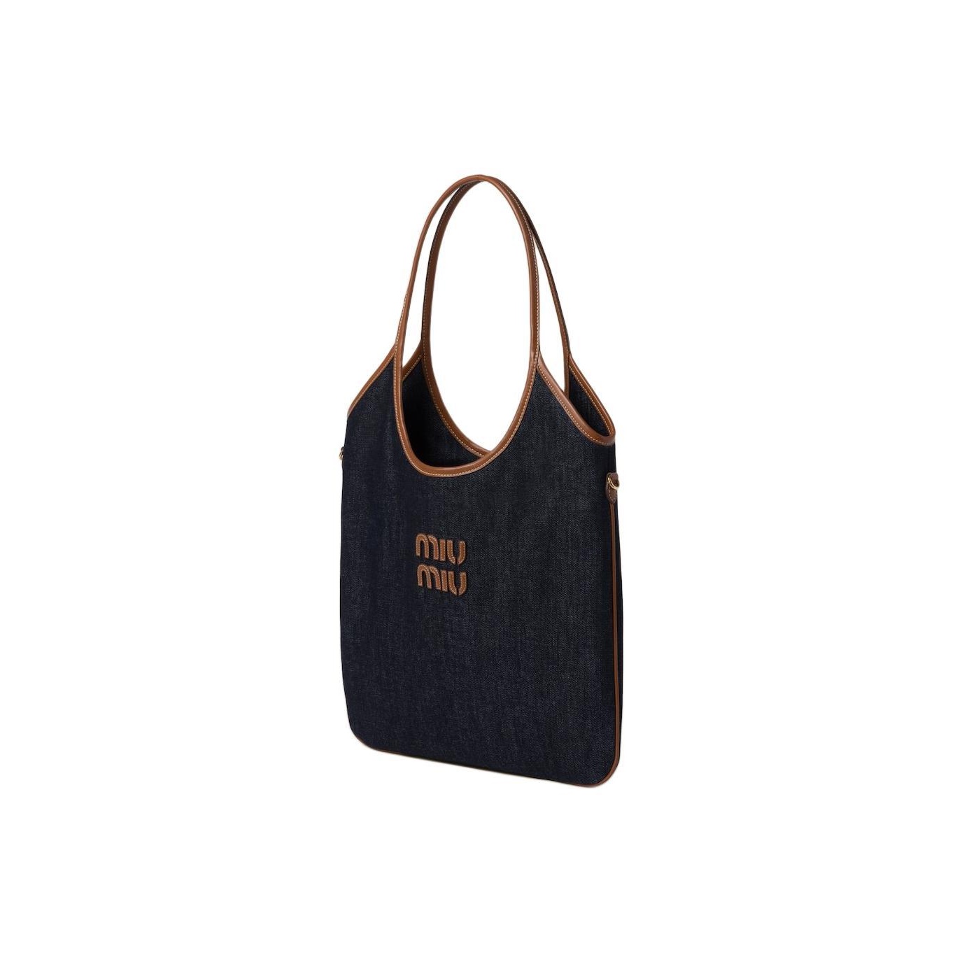 MIU MIU Denim Tote Bag Shopping Bag Shoulder Bag Handbag
