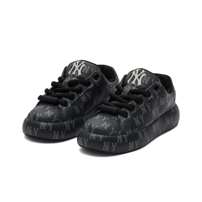 MLB Chunky Classic Slip Resistant Low Top Skateboard Shoes Unisex Black-2