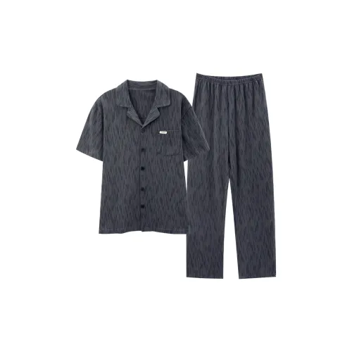 Follow The United States Pajama Set Men's Dark Gray