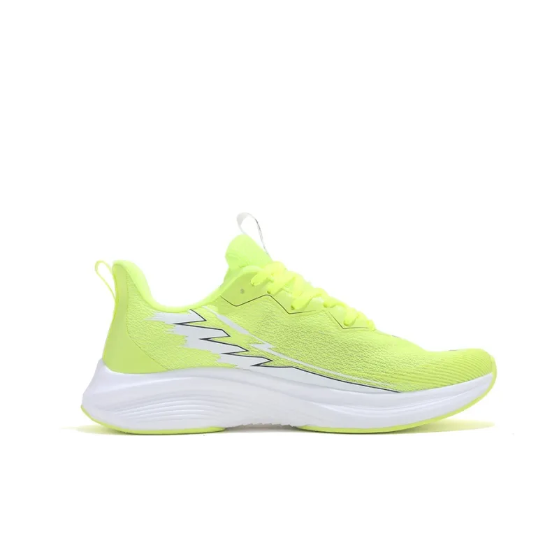 KVIV Cushioning Slip Resistant Breathable Coverage Lightweight Running Shoes Unisex Neon Green-1